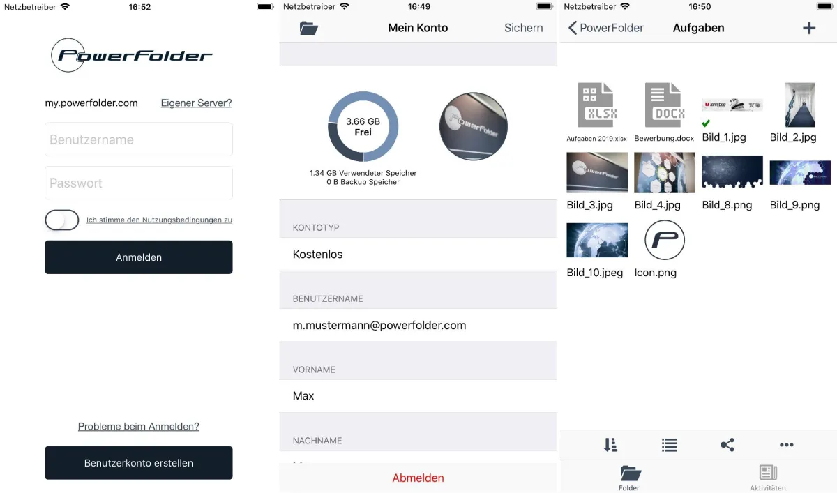 Die PowerFolder iOS-App im neuen Glanz