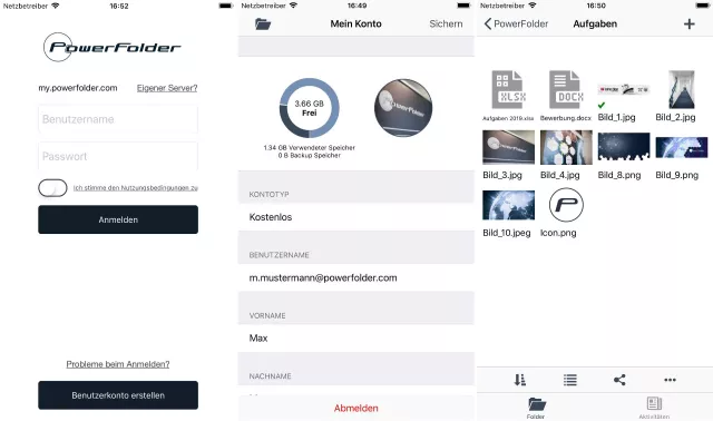 Bild: PowerFolder veröffentlicht neue iOS-Version der Mobile App