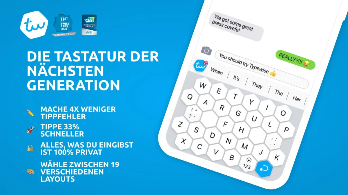 Die Tastatur der nächsten Generation (© Typewise AG)