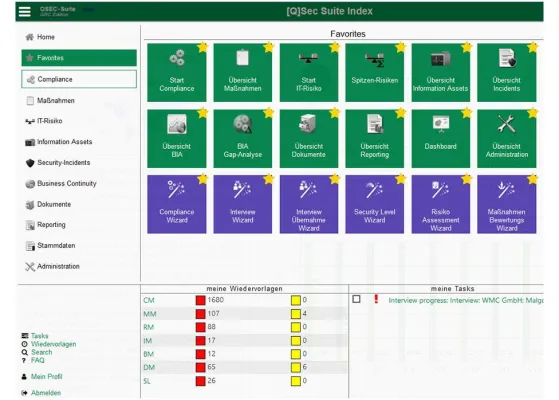 Bild: WMC stellt die neuste Version 6.0 der führenden ISMS/GRC und Datenschutzlösung QSEC zur Verfügung.
