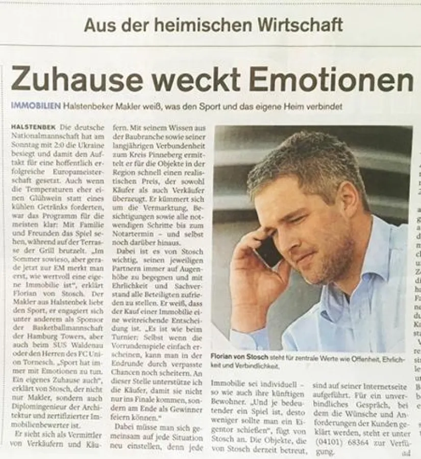 Für Florian von Stosch sind Offenheit, Ehrlichkeit und Verbindlichkeit zentrale Werte, mit denen er