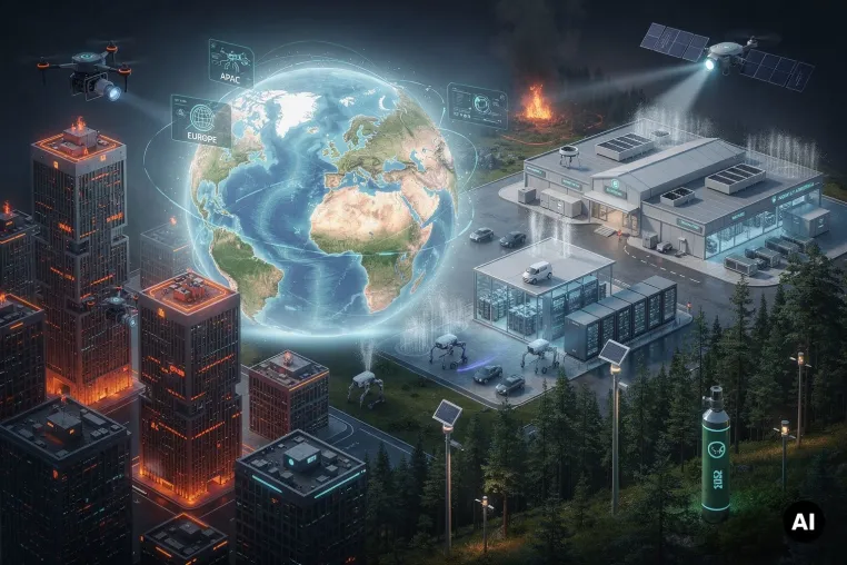 Bild: Neu Innovative Systeme für Brandschutz bis 2035. (Basierend auf 80 % Patentanalysen und Interviews)