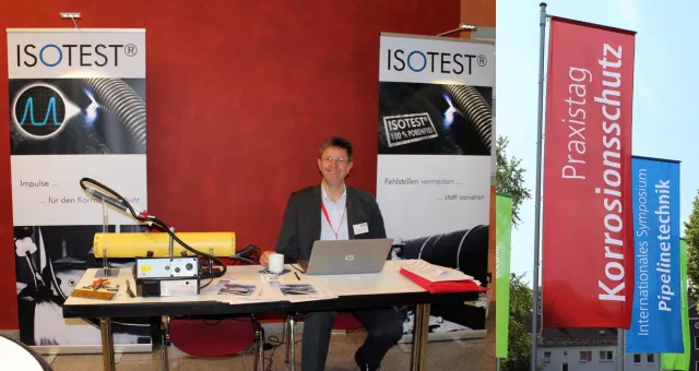 Bild: ELMED auf dem 13. Praxistag Korrosionsschutz und beim Internationalen Symposium Pipelinetechnik