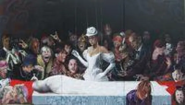 Bild: Vernissage am 02.10.09 eine Einzelausstellung der Künstlerin Sonja Tines