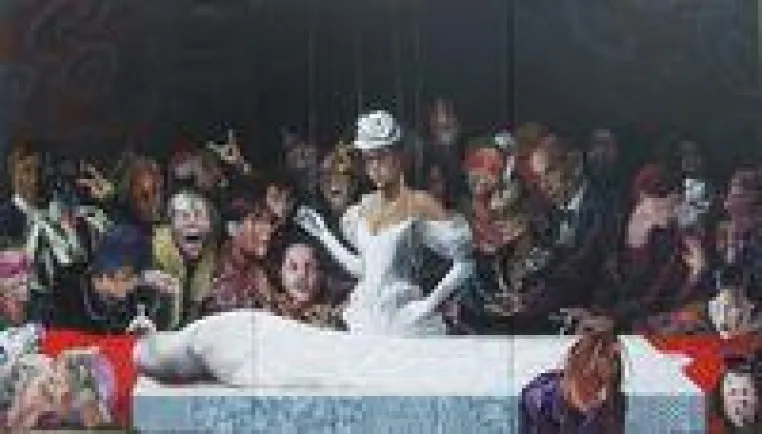 Bild: Vernissage am 02.10.09 eine Einzelausstellung der Künstlerin Sonja Tines
