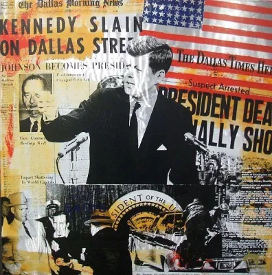 Bild: Pop Art Künstler Devin Miles spendet für die Berliner Aids-Hilfe -Versteigerung in der Akademie der Künste