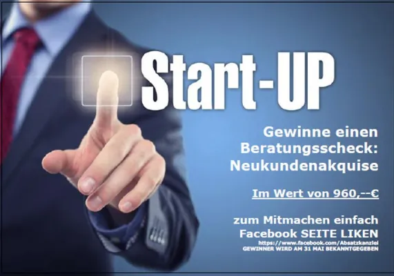 Bild: Gewinnen Sie einen Beratungsscheck: Neukundenakquise für Start up und Gründer