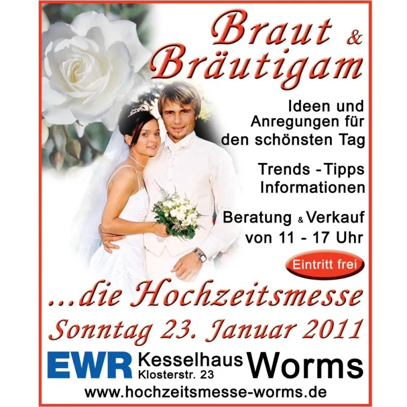 Von Brautmode bis Tischdeko - alles rund um die Traumhochzeit