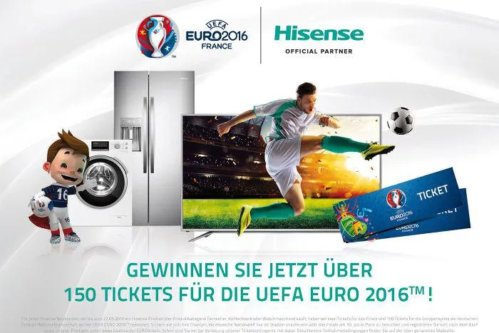 Bild: Hisense verlost als globaler Sponsor Tickets für die UEFA EURO 2016™