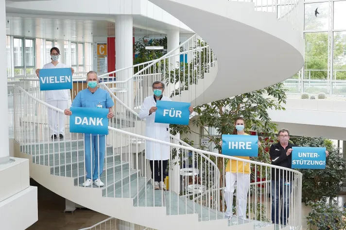 UKR bedankt sich für großartige Unterstützung in der Coronavirus-Pandemie Bild: UKR bedankt sich für großartige Unterstützung in der Coronavirus-Pandemie