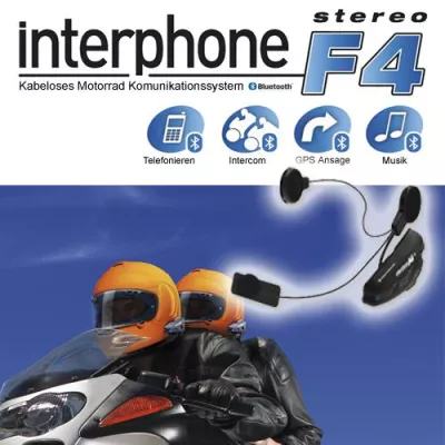 Bild: INTERPHONE F4 – das neue kabellose Kommunikationssystem für Motorradfahrer