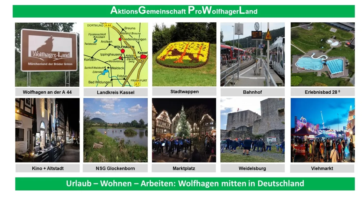 Urlaub, Wohnen und Arbeiten im Wolfhager Land. (© Peter Kranz, Wolfhagen)