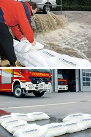 FloodSax® , die Revolution beim aktiven und passiven Hochwasserschutz Bild: FloodSax® , die Revolution beim aktiven und passiven Hochwasserschutz