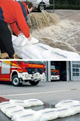 Bild: FloodSax® , die Revolution beim aktiven und passiven Hochwasserschutz