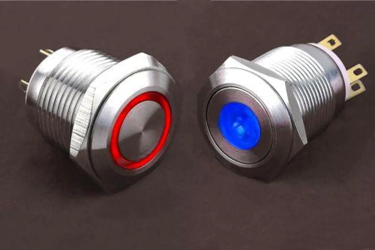 Kleine vandalensichere und wasserdichte Druckschalter