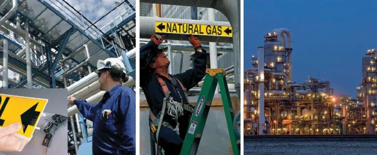 Bild: Robuste HPHV-Träger für die Rohrkennzeichnung