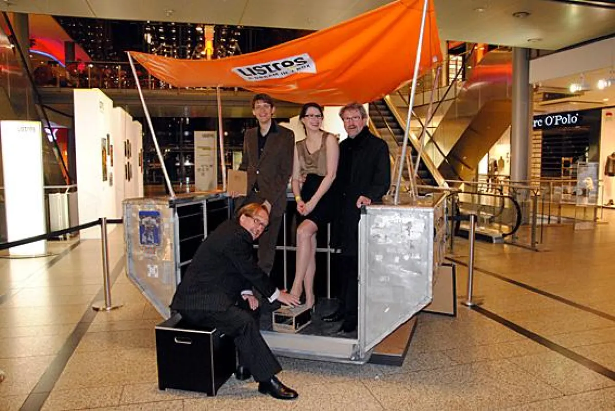 Werkstatt Container von btk Studenten in der Ausstellung 