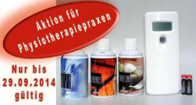 Bild: Aktionsangebote zur Einführung von Duftmarketing in der Physiotherapie