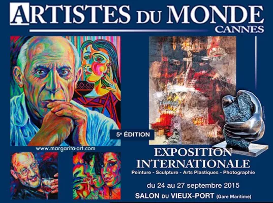 Bild: Margarita Kriebitzsch bei ARTISTES DU MONDE Cannes - Exposition Internationale 24.-27. September 2015