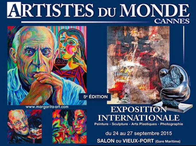 Bild: Margarita Kriebitzsch bei ARTISTES DU MONDE Cannes - Exposition Internationale 24.-27. September 2015