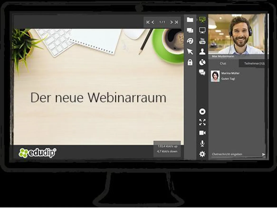 Der neue Webinarraum