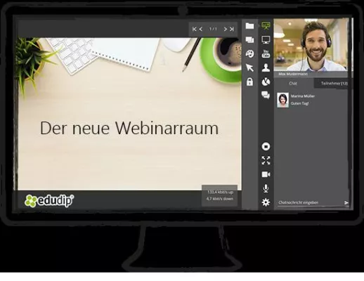 Bild: Launch des neuen Webinarraums