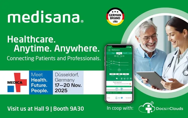 Bild: Medisana zeigt die CareBox auf der MEDICA 2025 – Digitale Gesundheitsversorgung für Patienten & Fachkräfte