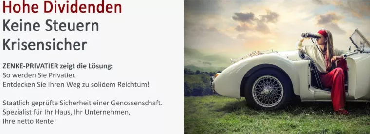 Bild: Mit Zenke Privatier werden. Geld anlegen und Vermögen machen