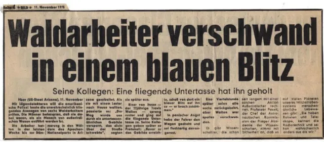 Bild: Was der ´UFO´-Entführte Travis Walton mit dem Jimmy Carter-Venus-UFO zu tun hat - Die Story dazu