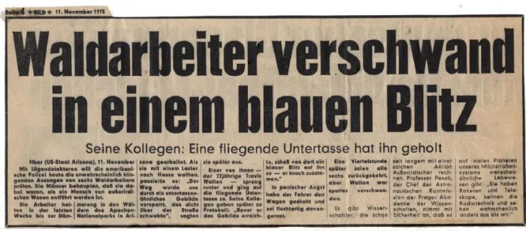 Was der ´UFO´-Entführte Travis Walton mit dem Jimmy Carter-Venus-UFO zu tun hat - Die Story dazu Bild: Was der ´UFO´-Entführte Travis Walton mit dem Jimmy Carter-Venus-UFO zu tun hat - Die Story dazu