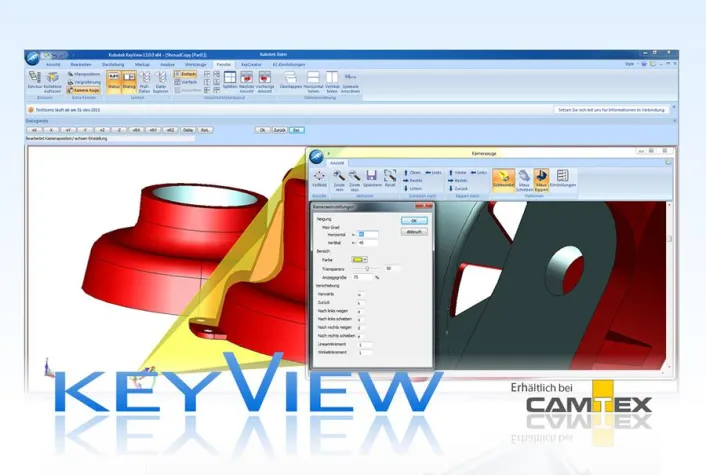 CAD-Viewer KeyView mit Analysefunktionen Bild: CAD-Viewer KeyView mit Analysefunktionen