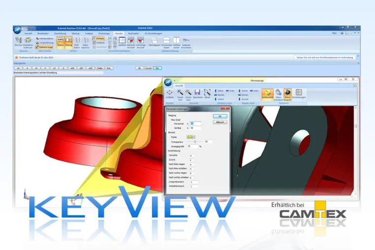 Bild: CAD-Viewer KeyView mit Analysefunktionen