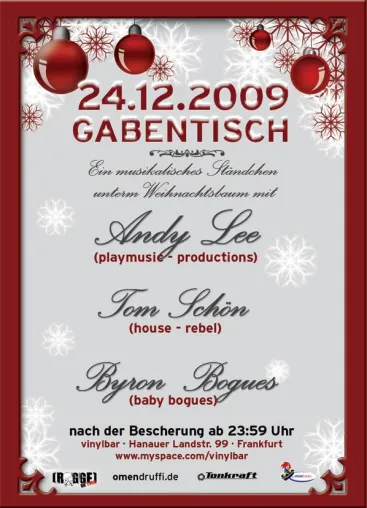 Bild: GBENTISCH 2009 Vinylbar Frankfurt am Main