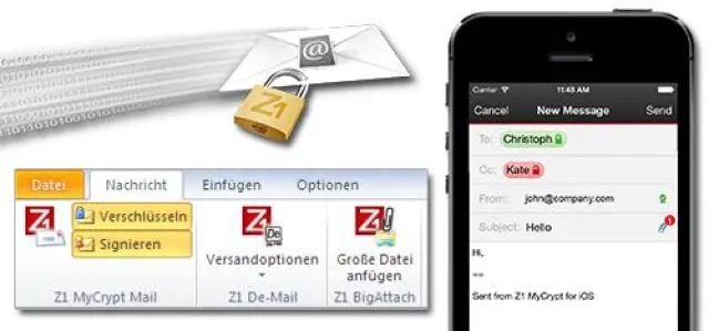 Bild: Großes Interesse für Ende-zu-Ende- Verschlüsselung: it-sa 2014 war ein voller Erfolg