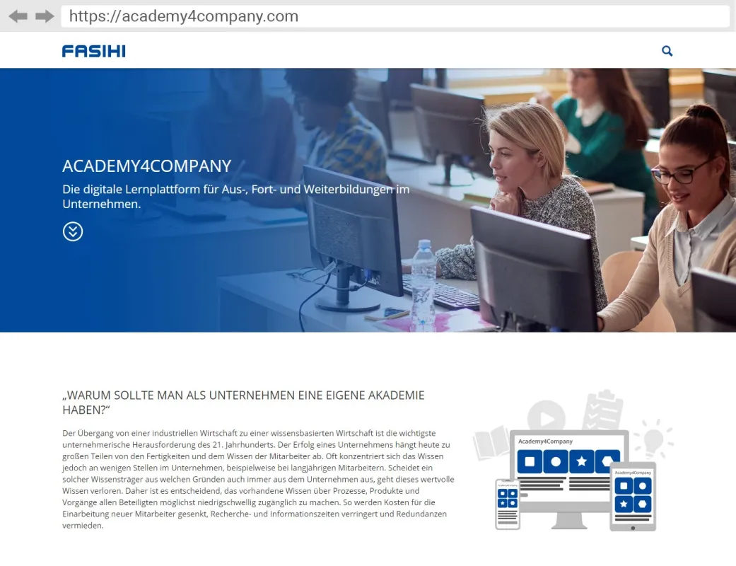 Academy4Company unterstützt Firmen bei Aus- und Fortbildung ihrer Mitarbeiter. (© Fasihi GmbH)