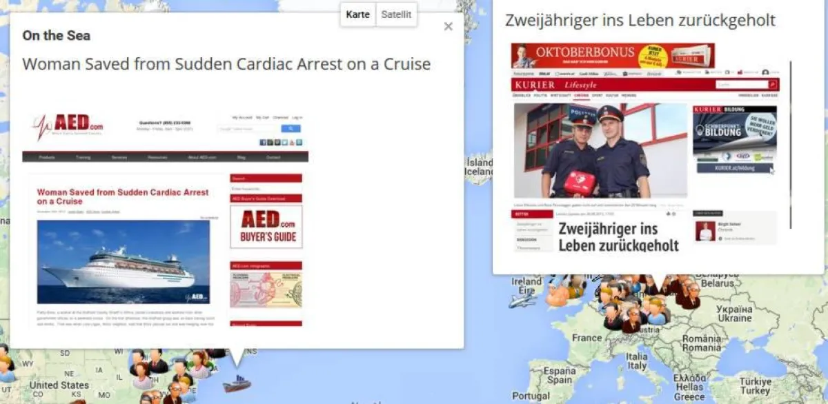 surviving-sca.com ist die Adresse der Website mit Beispielen für erfolgreiche Reanimation.