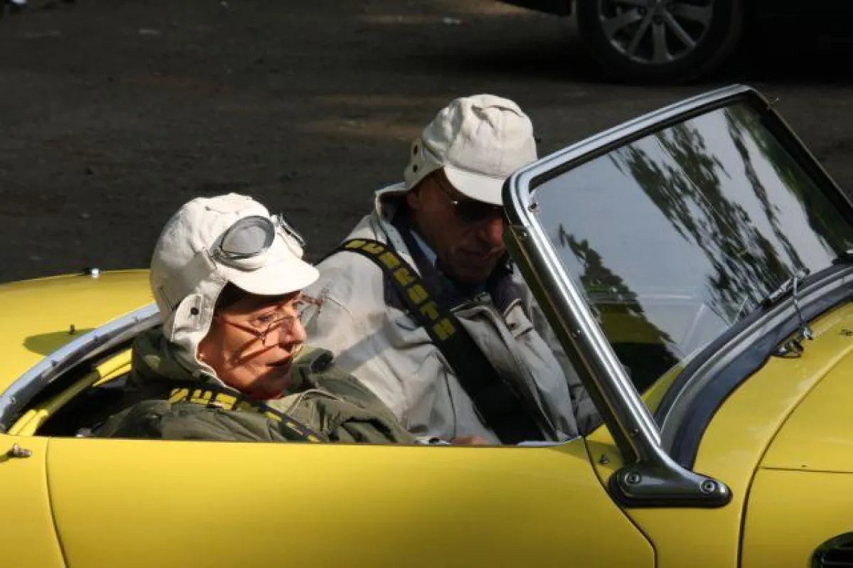 Team auf einer Rallye
