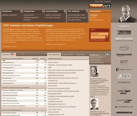 Bild: Gerhard A. Pfeffer neuer Herausgeber vom Benchpark-Empfehlungsspiegel für PR-Agenturen
