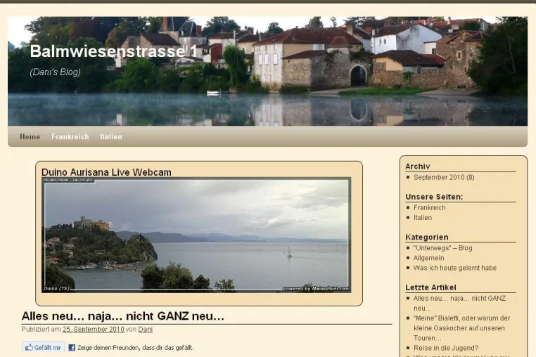 Wordpress Blogs neu im Wohnmobil und Caravan Forum Schweiz Bild: Wordpress Blogs neu im Wohnmobil und Caravan Forum Schweiz