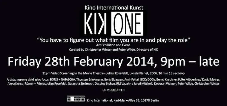 Bild: Kino International startet neue Kunstevent-Serie „KIK“