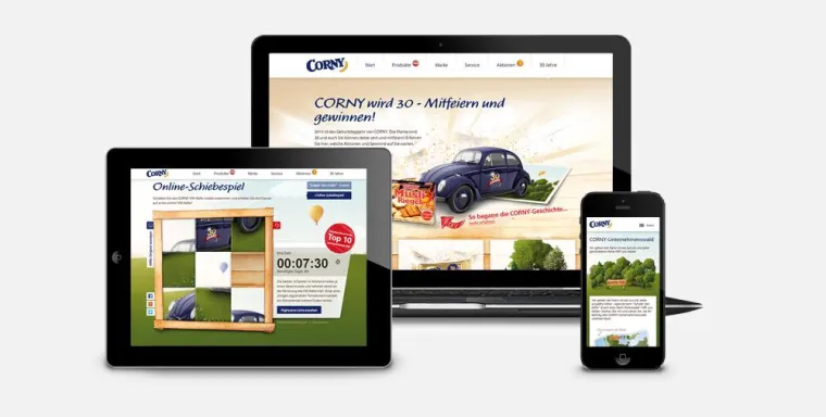 Geburtstags-Kampagne: CORNY wird 30 Bild: Geburtstags-Kampagne: CORNY wird 30