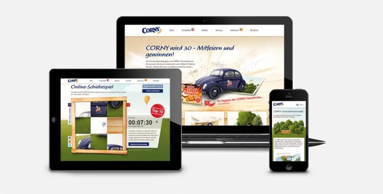 Geburtstags-Kampagne: CORNY wird 30 Bild: Geburtstags-Kampagne: CORNY wird 30