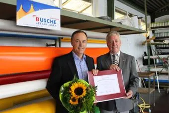 Bild: Busche als 850. Partnerunternehmen der Johanniter-Unfall-Hilfe begrüßt
