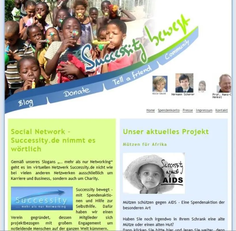 Mützen für Afrika