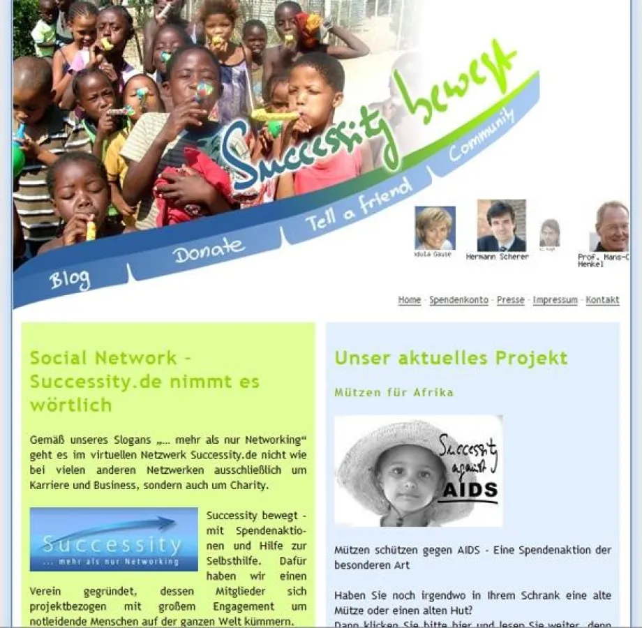 Mützen für Afrika