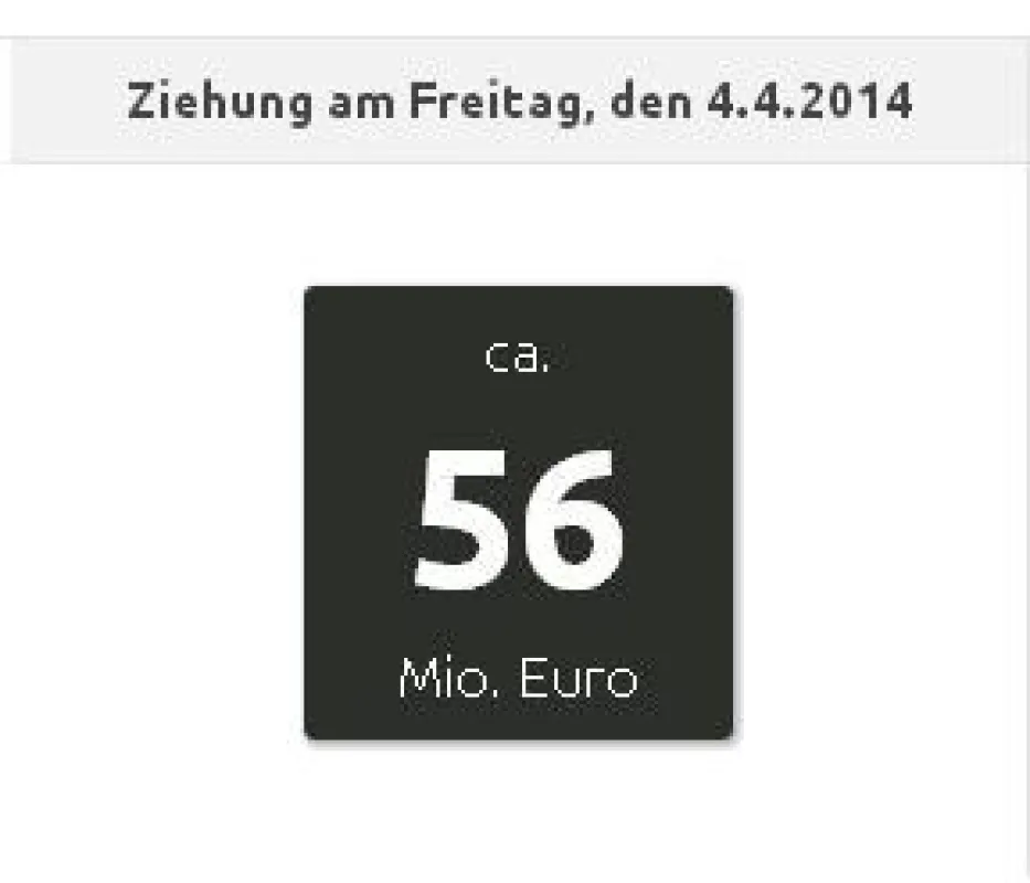 56 Millionen gibt es im Eurojackpot zu gewinnen
