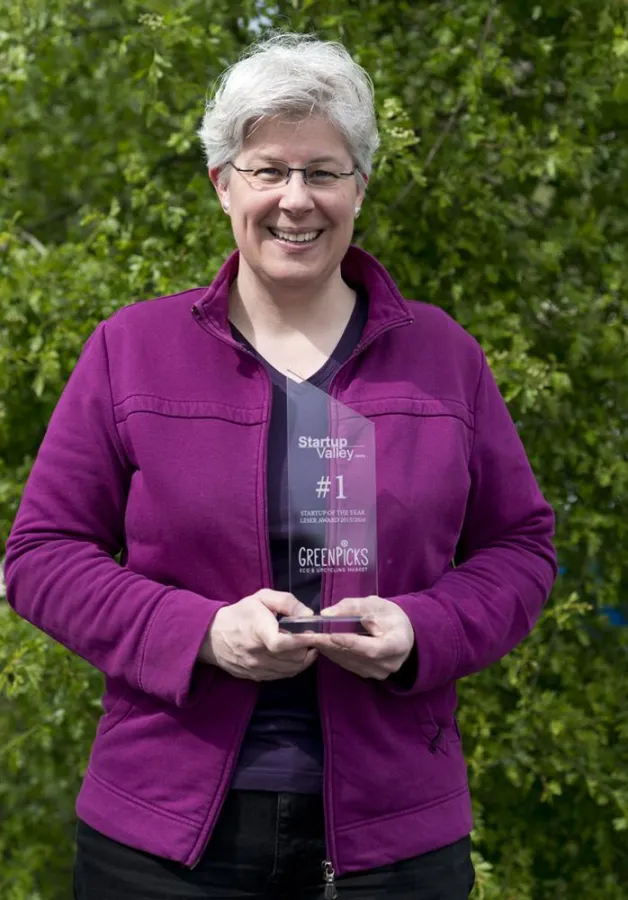 © Greenpicks: Annette Husmann mit dem Startup of the Year Leser Award 2015/2016