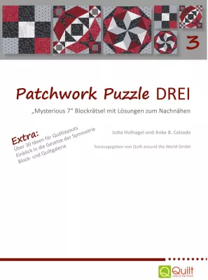 Bild: Buchneuerscheinung: Patchwork Puzzle DREI – „Mysterious 7“ Blockrätsel mit Lösungen zum Nachnähen