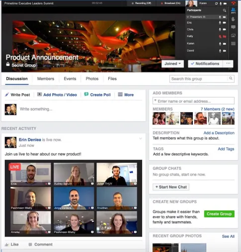 BlueJeans bringt branchenweit erste interaktive Videoplattform für Facebook Live auf den Markt Bild: BlueJeans bringt branchenweit erste interaktive Videoplattform für Facebook Live auf den Markt