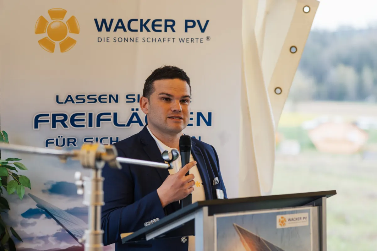 Andreas Wacker, Geschäftsleitung Wacker PV (© Wacker QS)